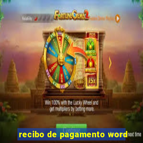 recibo de pagamento word